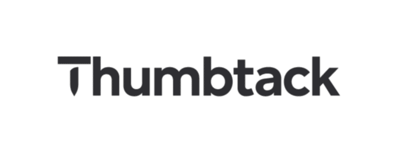 Thumbtack dark logo with transparent background