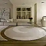 Picture of clean white rug in a clean white room